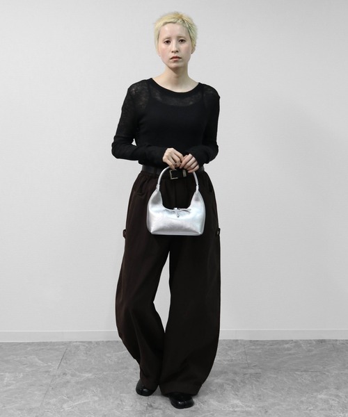 THE CELL.(ザセルドット)の「三日月MINIハンドバッグ HALF MOON MINI HANDBAG(ハンドバッグ・レディース・シルバー/ブルー/ブラック・FREE)」の14枚目の写真