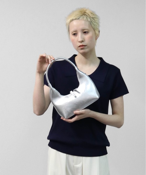 THE CELL.(ザセルドット)の「三日月MINIハンドバッグ HALF MOON MINI HANDBAG(ハンドバッグ・レディース・シルバー/ブルー/ブラック・FREE)」の18枚目の写真