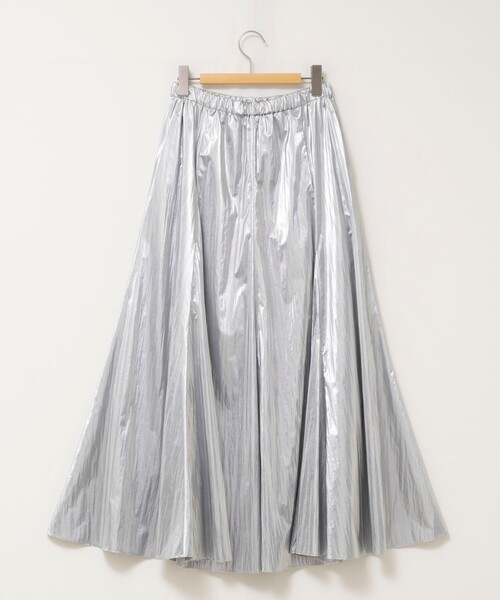 NOLLEY’S（ノーリーズ）の「45th limited editionウォッシャブルメタリックマチ入りマキシスカート（スカート・レディース・シルバー/ゴールド・1/2）」の21枚目の写真
