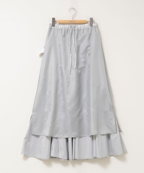 NOLLEY’S（ノーリーズ）の「45th limited editionウォッシャブルメタリックマチ入りマキシスカート（スカート・レディース・シルバー/ゴールド・1/2）」の22枚目の写真