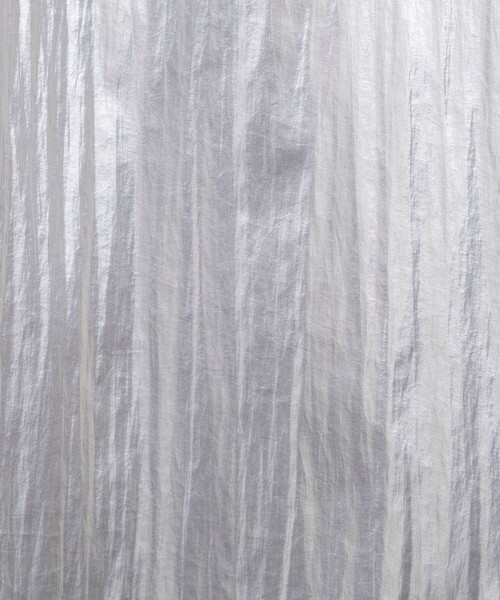 NOLLEY’S（ノーリーズ）の「45th limited editionウォッシャブルメタリックマチ入りマキシスカート（スカート・レディース・シルバー/ゴールド・1/2）」の3枚目の写真