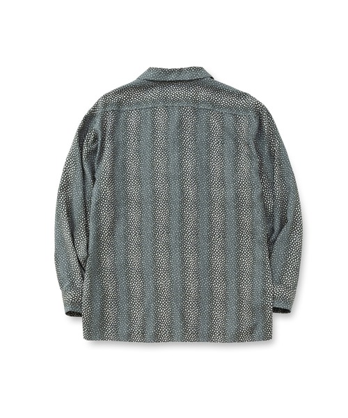 CALEE(キャリー)の「STRIPE PATTERN SH(Tシャツ/カットソー・メンズ・グリーン/ネイビー・MEDIUM/LARGE/X-LARGE)」の4枚目の写真