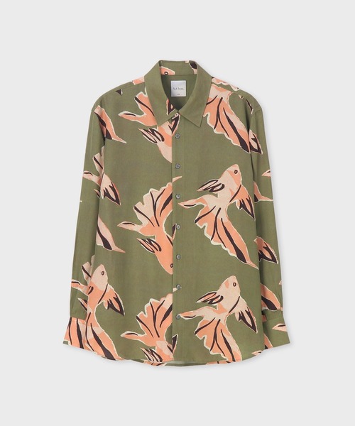 Paul Smith（ポールスミス）の「"LA PECHE" カジュアルシャツ / 163315 929Z（シャツ/ブラウス・メンズ・グリーン/グレー・X-LARGE/LARGE/MEDIUM/SMALL）」の2枚目の写真