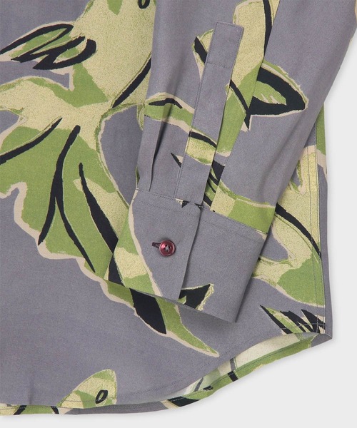 Paul Smith（ポールスミス）の「"LA PECHE" カジュアルシャツ / 163315 929Z（シャツ/ブラウス・メンズ・グリーン/グレー・X-LARGE/LARGE/MEDIUM/SMALL）」の4枚目の写真