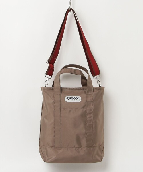 OUTDOOR PRODUCTS（アウトドアプロダクツ）の「【OUTDOOR PRODUCTS 】バイカラーテープトートバッグ（トートバッグ・レディース・ブラック/ベージュ・FREE）」の13枚目の写真