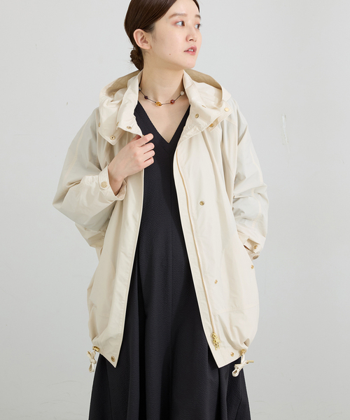 IENA（イエナ）の「WOOLRICH/ウールリッチ SUMMER ANORAK（マウンテンパーカー・レディース・アイボリー/ブラック・FREE）」の5枚目の写真