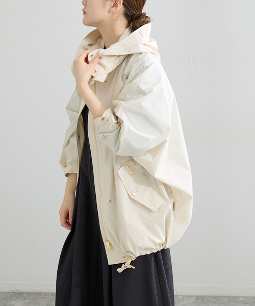 IENA（イエナ）の「WOOLRICH/ウールリッチ SUMMER ANORAK（マウンテンパーカー・レディース・アイボリー/ブラック・FREE）」の8枚目の写真