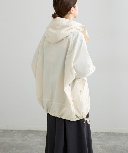 IENA（イエナ）の「WOOLRICH/ウールリッチ SUMMER ANORAK（マウンテンパーカー・レディース・アイボリー/ブラック・FREE）」の10枚目の写真