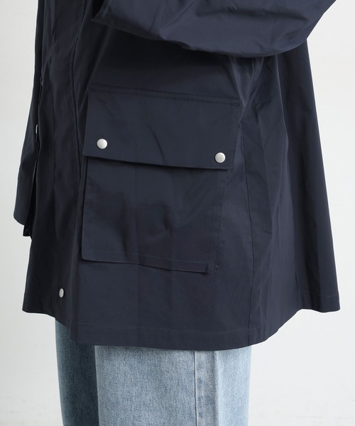 studio CLIP（スタディオクリップ）の「【撥水】ミドル丈フーディブルゾン（ブルゾン・レディース・ベージュ/ネイビー・FREE）」の17枚目の写真