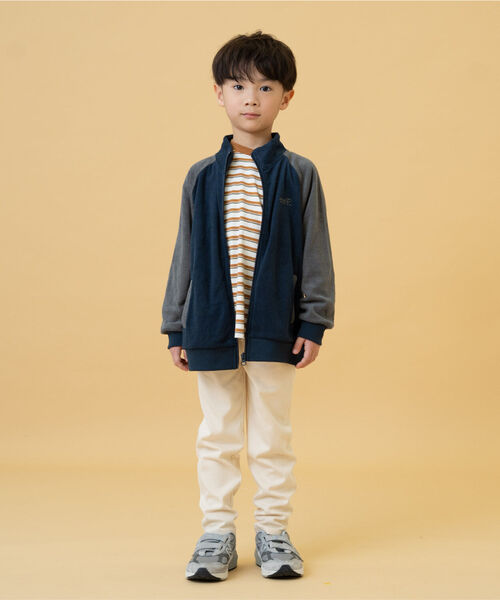 and D. petit main（アンドディープティマイン）の「【365D.】アソートマルチボーダー長袖Tシャツ（Tシャツ/カットソー・キッズ・ブルー/ブラック/エメラルド/ラベンダー/ベージュ・100cm/90cm/110cm/140cm/130cm/120cm）」の7枚目の写真