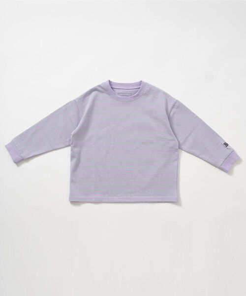 and D. petit main（アンドディープティマイン）の「【365D.】アソートマルチボーダー長袖Tシャツ（Tシャツ/カットソー・キッズ・ブルー/ブラック/エメラルド/ラベンダー/ベージュ・100cm/90cm/110cm/140cm/130cm/120cm）」の19枚目の写真