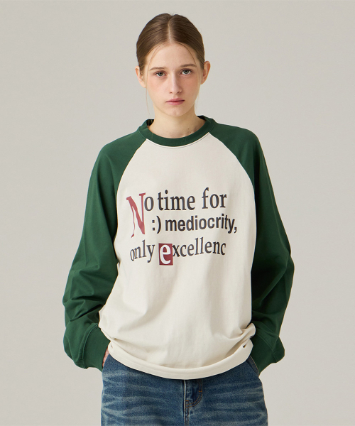 URBANAGE（アーバンエイジ）の「ノータイム ナグランロングスリーブ グリーン（Tシャツ/カットソー・レディース・その他・MEDIUM/LARGE）」の2枚目の写真