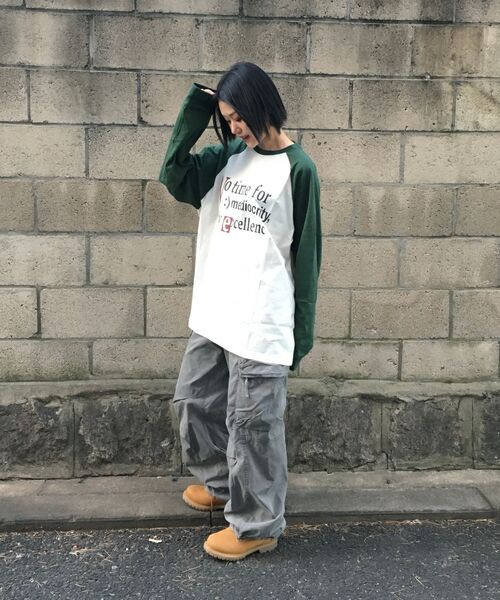 URBANAGE(アーバンエイジ)の「ノータイム ナグランロングスリーブ グリーン(Tシャツ/カットソー・レディース・その他・MEDIUM/LARGE)」の7枚目の写真