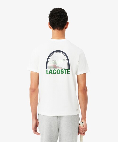 LACOSTE(ラコステ)の「『ダニール・メドベージェフ』ラケットプリントウルトラドライTシャツ(Tシャツ/カットソー・メンズ・ホワイト/オレンジ/ライトブルー・3/4/5)」の5枚目の写真