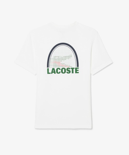 LACOSTE(ラコステ)の「『ダニール・メドベージェフ』ラケットプリントウルトラドライTシャツ(Tシャツ/カットソー・メンズ・ホワイト/オレンジ/ライトブルー・3/4/5)」の7枚目の写真
