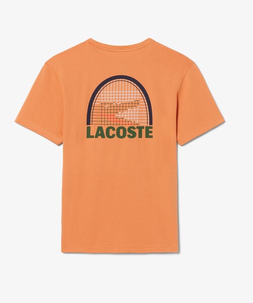 LACOSTE(ラコステ)の「『ダニール・メドベージェフ』ラケットプリントウルトラドライTシャツ(Tシャツ/カットソー・メンズ・ホワイト/オレンジ/ライトブルー・3/4/5)」の3枚目の写真