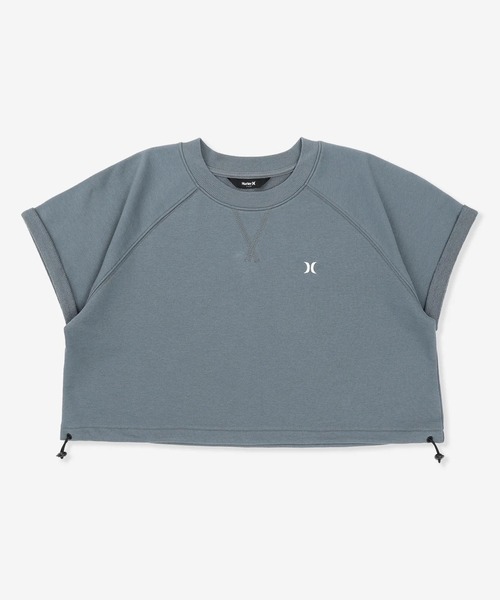 Hurley (ハーレー)の「Hurley/ハーレー 半袖 スウェット レディース TERRY ICON DRAW CORD TOPS WCSS261031(Tシャツ/カットソー・レディース・ブラック/グレイッシュブルー/アッシュ・FREE)」の3枚目の写真