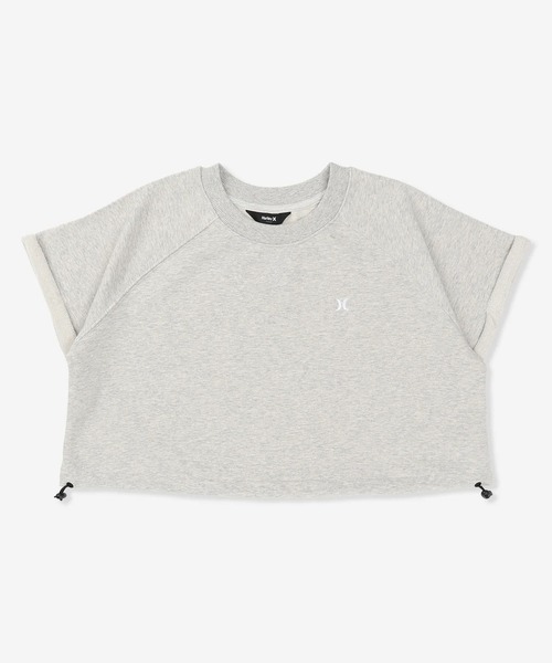 Hurley (ハーレー)の「Hurley/ハーレー 半袖 スウェット レディース TERRY ICON DRAW CORD TOPS WCSS261031(Tシャツ/カットソー・レディース・ブラック/グレイッシュブルー/アッシュ・FREE)」の1枚目の写真