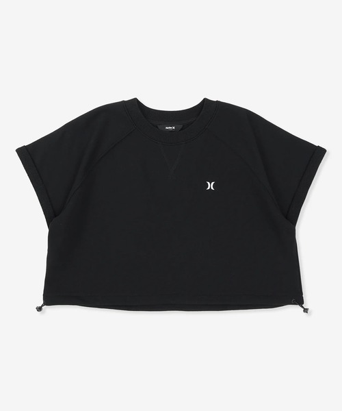 Hurley (ハーレー)の「Hurley/ハーレー 半袖 スウェット レディース TERRY ICON DRAW CORD TOPS WCSS261031(Tシャツ/カットソー・レディース・ブラック/グレイッシュブルー/アッシュ・FREE)」の2枚目の写真
