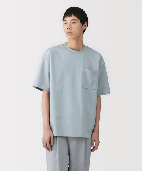 無印良品(ムジルシリョウヒン)の「紳士 涼感UVカットワイド半袖Tシャツ(Tシャツ/カットソー・メンズ・ホワイト/ライトグレー/ダークブラウン系/ブラック/スモーキーグリーン系/ライトブルー/グレー系/ネイビー/ブラウン系・S/M/L/XL)」の8枚目の写真