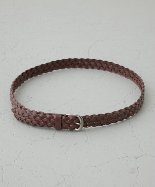 AZUL by moussy（アズールバイマウジー）の「フェイクレザーメッシュベルト（ベルト・レディース・ブラウン/ブラック・FREE）」の2枚目の写真