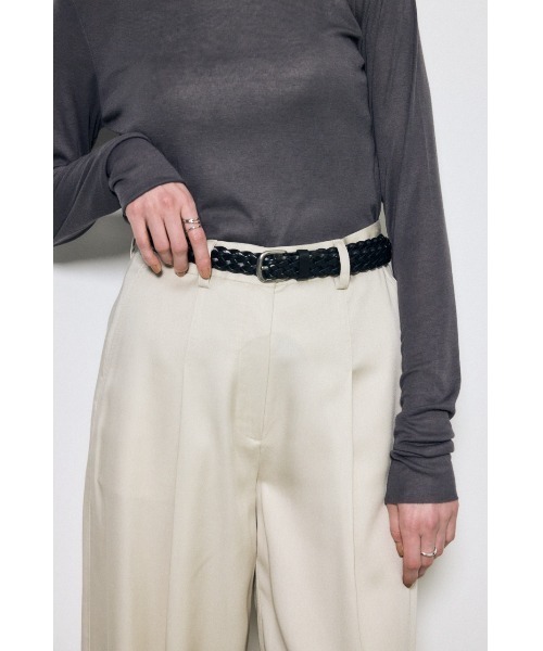 AZUL by moussy（アズールバイマウジー）の「フェイクレザーメッシュベルト（ベルト・レディース・ブラウン/ブラック・FREE）」の3枚目の写真