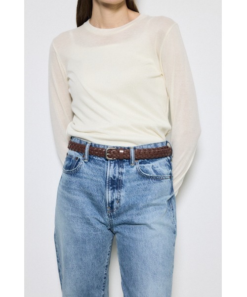 AZUL by moussy（アズールバイマウジー）の「フェイクレザーメッシュベルト（ベルト・レディース・ブラウン/ブラック・FREE）」の11枚目の写真