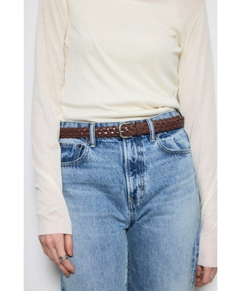 AZUL by moussy（アズールバイマウジー）の「フェイクレザーメッシュベルト（ベルト・レディース・ブラウン/ブラック・FREE）」の12枚目の写真