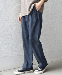 SHIPS（シップス）の「SHIPS any:〈洗濯機可能〉FUTURE LINEN CANVAS リネンライク セミワイド パンツ◇（その他パンツ）」