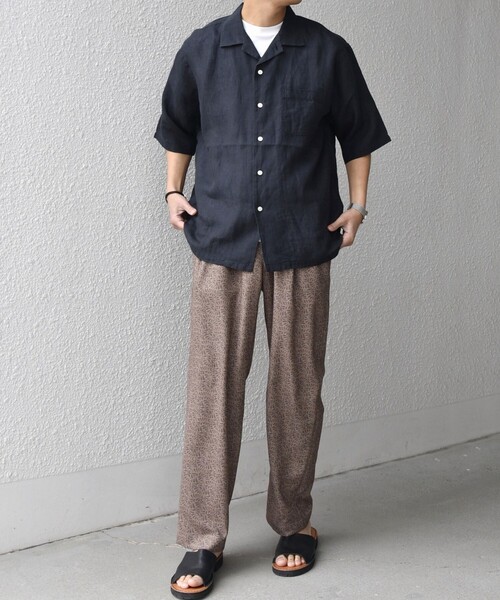 SHIPS any(シップス エニィ)の「SHIPS any:〈UVカット〉FUTURE LINEN CANVAS リネンライク セミワイド パンツ◇(その他パンツ・メンズ・ダークブルー/ネイビー/オリーブ/ブルー/ブラウン/ブラウン系その他・SMALL/LARGE/MEDIUM)」の7枚目の写真