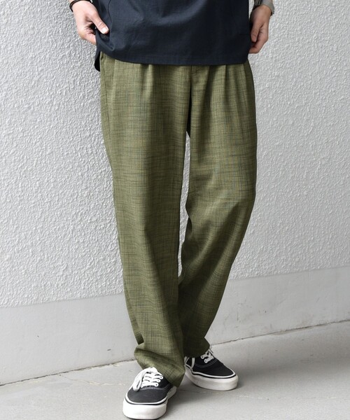 SHIPS any（シップス エニィ）の「SHIPS any:〈UVカット〉FUTURE LINEN CANVAS リネンライク セミワイド パンツ◆（その他パンツ・メンズ・ダークブルー/ネイビー/オリーブ/ブルー/ブラウン/ブラウン系その他・SMALL/LARGE/MEDIUM）」の22枚目の写真