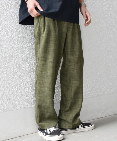 SHIPS any（シップス エニィ）の「SHIPS any:〈UVカット〉FUTURE LINEN CANVAS リネンライク セミワイド パンツ◆（その他パンツ・メンズ・ダークブルー/ネイビー/オリーブ/ブルー/ブラウン/ブラウン系その他・SMALL/LARGE/MEDIUM）」の20枚目の写真
