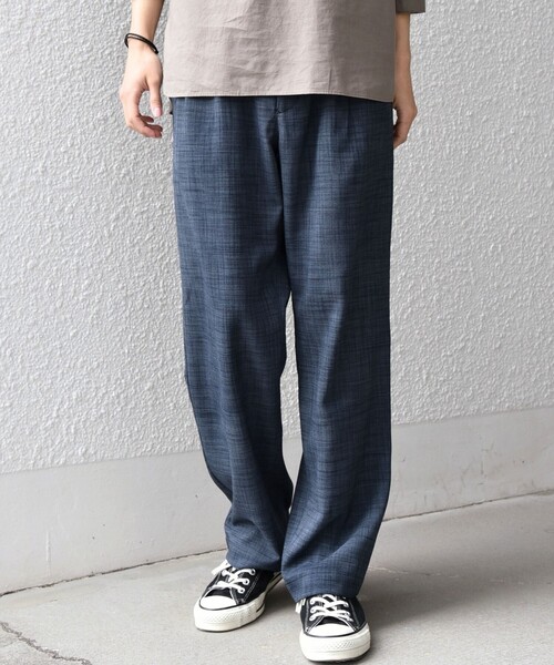 SHIPS any（シップス エニィ）の「SHIPS any:〈UVカット〉FUTURE LINEN CANVAS リネンライク セミワイド パンツ◆（その他パンツ・メンズ・ダークブルー/ネイビー/オリーブ/ブルー/ブラウン/ブラウン系その他・SMALL/LARGE/MEDIUM）」の17枚目の写真