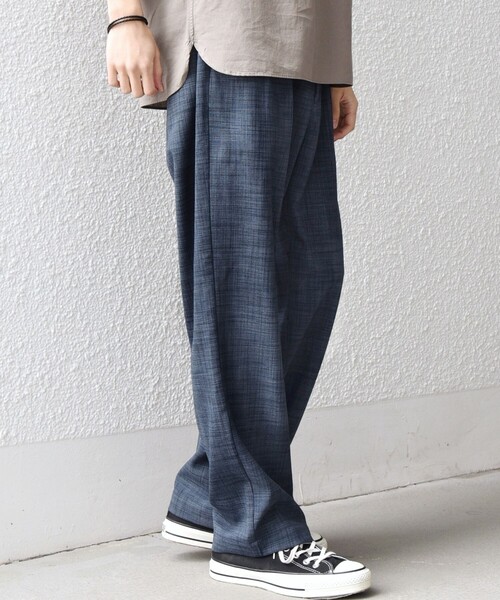 SHIPS any（シップス エニィ）の「SHIPS any:〈UVカット〉FUTURE LINEN CANVAS リネンライク セミワイド パンツ◆（その他パンツ・メンズ・ダークブルー/ネイビー/オリーブ/ブルー/ブラウン/ブラウン系その他・SMALL/LARGE/MEDIUM）」の15枚目の写真