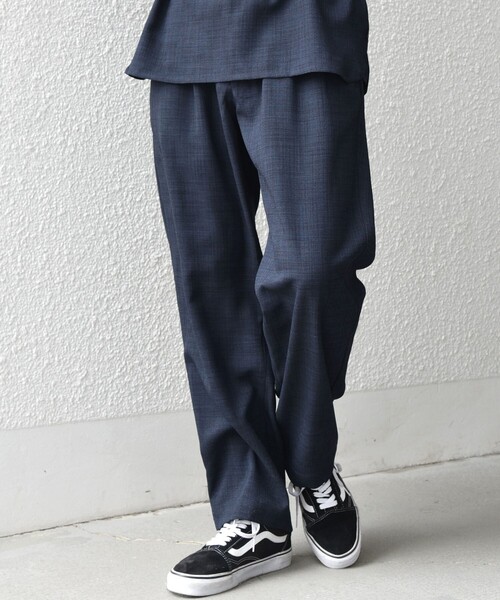 SHIPS any（シップス エニィ）の「SHIPS any:〈UVカット〉FUTURE LINEN CANVAS リネンライク セミワイド パンツ◆（その他パンツ・メンズ・ダークブルー/ネイビー/オリーブ/ブルー/ブラウン/ブラウン系その他・SMALL/LARGE/MEDIUM）」の11枚目の写真