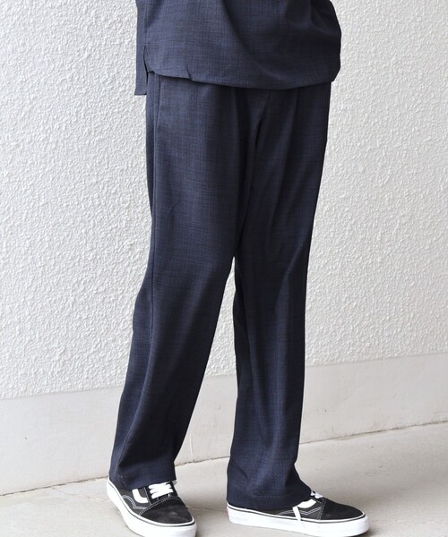 SHIPS any（シップス エニィ）の「SHIPS any:〈UVカット〉FUTURE LINEN CANVAS リネンライク セミワイド パンツ◆（その他パンツ・メンズ・ダークブルー/ネイビー/オリーブ/ブルー/ブラウン/ブラウン系その他・SMALL/LARGE/MEDIUM）」の8枚目の写真