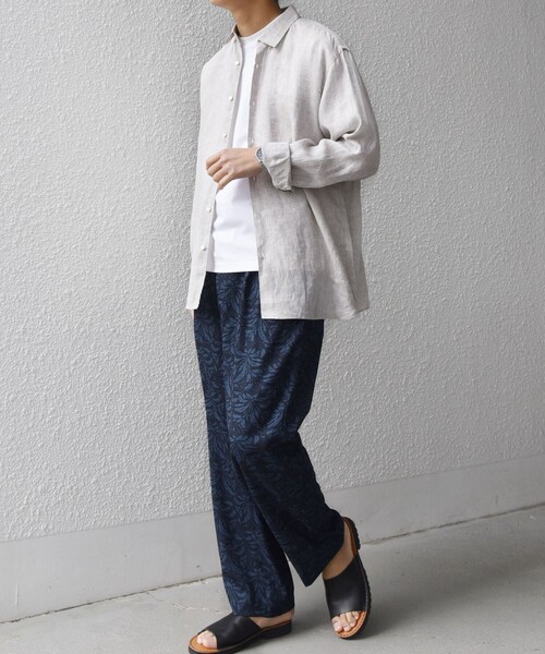 SHIPS any（シップス エニィ）の「SHIPS any:〈UVカット〉FUTURE LINEN CANVAS リネンライク セミワイド パンツ◆（その他パンツ・メンズ・ダークブルー/ネイビー/オリーブ/ブルー/ブラウン/ブラウン系その他・SMALL/LARGE/MEDIUM）」の7枚目の写真