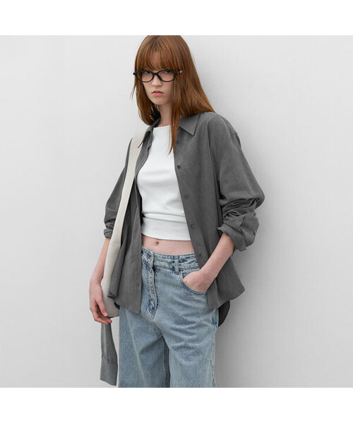 セール】LYODELL CREASE STANDARD SHIRT (BL-4403)（シャツ/ブラウス