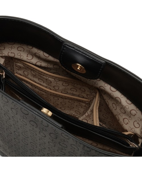 Guess(ゲス)の「TASHA Bucket ショルダーバッグ バケットバッグ(ショルダーバッグ・レディース・ホワイト/ダークグレー・ONE SIZE)」の12枚目の写真