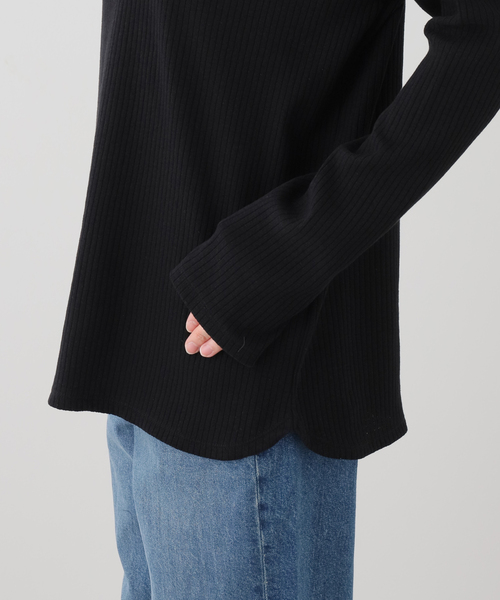 JOURNAL STANDARD LUXE（ジャーナルスタンダード　ラックス）の「ランダムテレコ プルオーバー（Tシャツ/カットソー・レディース・ホワイト/ブラック・FREE）」の9枚目の写真