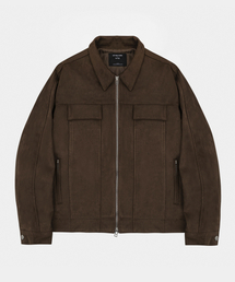 LETTERCOMO（レテルコモ）の「フレッシュスエードブルゾンジャケットダークブラウン（その他アウター）」