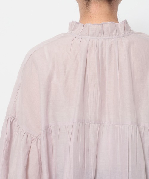 LEPSIM(レプシィム)の「【産前・産後対応】マタニティ/ティアードブラウス 639082(マタニティウェア/グッズ・レディース・ライトピンク/ブラック/アイボリー・FREE)」の12枚目の写真