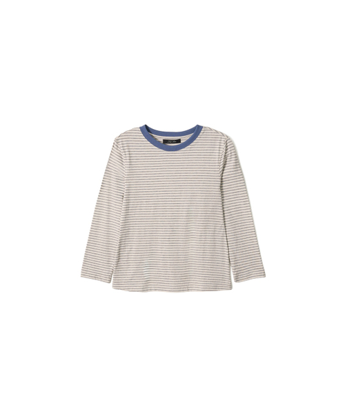 Kijun(キジュン)の「Stripe Mid Sleeve Tee Melange Grey(Tシャツ/カットソー・レディース・その他・SMALL/MEDIUM)」の4枚目の写真