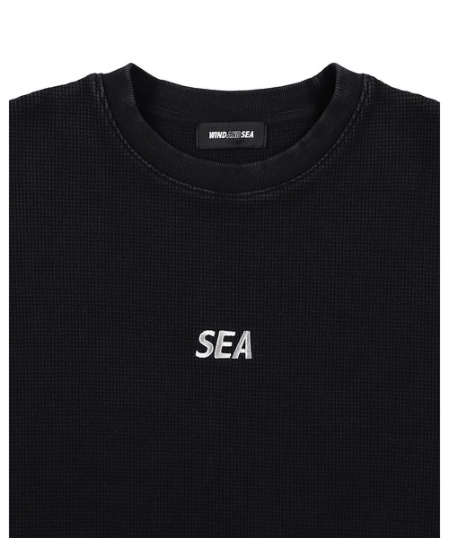 WIND AND SEA（ウィンダンシー）の「HEAVY WAFFLE L/S TEE（Tシャツ/カットソー・メンズ・カモフラージュ/サックスブルー/ブラック/グレー・LARGE/X-LARGE/MEDIUM/SMALL）」の7枚目の写真