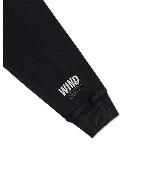 WIND AND SEA（ウィンダンシー）の「HEAVY WAFFLE L/S TEE（Tシャツ/カットソー・メンズ・カモフラージュ/サックスブルー/ブラック/グレー・LARGE/X-LARGE/MEDIUM/SMALL）」の8枚目の写真