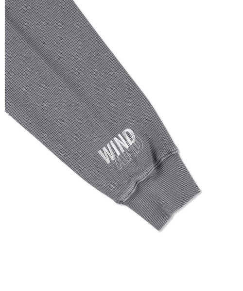 WIND AND SEA（ウィンダンシー）の「HEAVY WAFFLE L/S TEE（Tシャツ/カットソー・メンズ・カモフラージュ/サックスブルー/ブラック/グレー・LARGE/X-LARGE/MEDIUM/SMALL）」の12枚目の写真