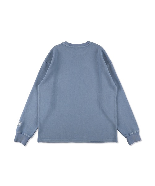 WIND AND SEA（ウィンダンシー）の「HEAVY WAFFLE L/S TEE（Tシャツ/カットソー・メンズ・カモフラージュ/サックスブルー/ブラック/グレー・LARGE/X-LARGE/MEDIUM/SMALL）」の13枚目の写真