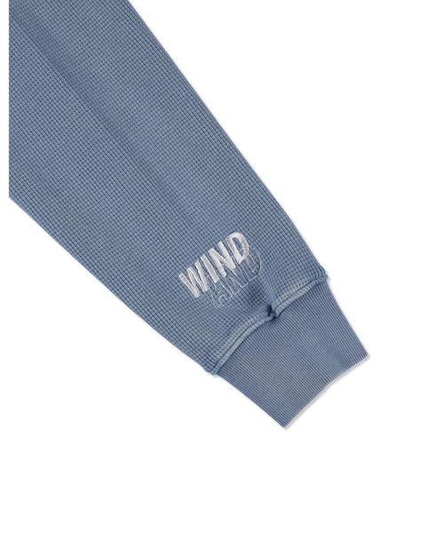 WIND AND SEA（ウィンダンシー）の「HEAVY WAFFLE L/S TEE（Tシャツ/カットソー・メンズ・カモフラージュ/サックスブルー/ブラック/グレー・LARGE/X-LARGE/MEDIUM/SMALL）」の15枚目の写真