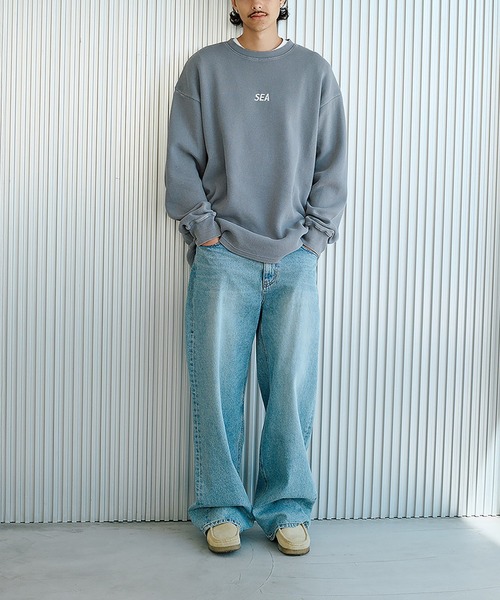 WIND AND SEA(ウィンダンシー)の「HEAVY WAFFLE L/S TEE(Tシャツ/カットソー・メンズ・カモフラージュ/サックスブルー/ブラック/グレー・LARGE/X-LARGE/MEDIUM/SMALL)」の19枚目の写真