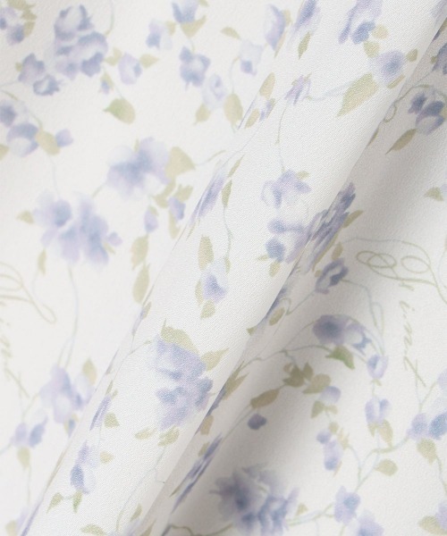 F i.n.t（フィント）の「リボンアイビーフラワー柄レースアップワンピース（ワンピース・レディース・ブラック×ブルー/アイボリー・FREE）」の14枚目の写真